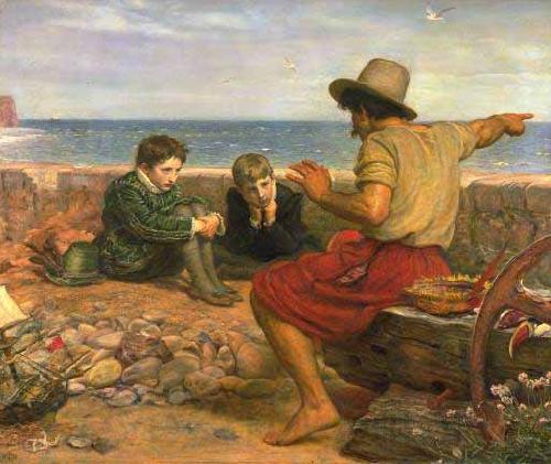 Sir John Everett Millais The Boyhood of Raleigh France oil painting art